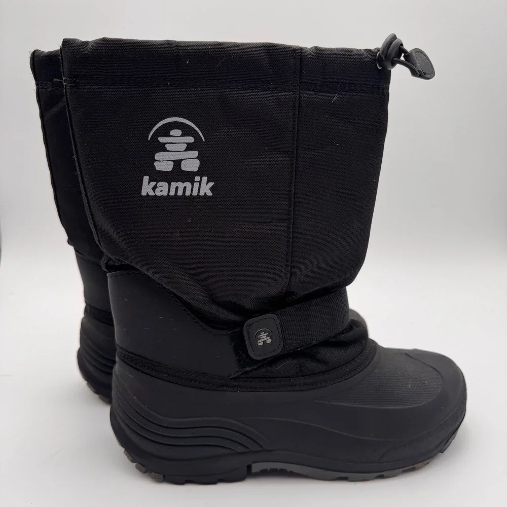 Kamik Kids Black Winter Snow Boots RHR24823-BLK Size‎ 7 Waterproof Insulated